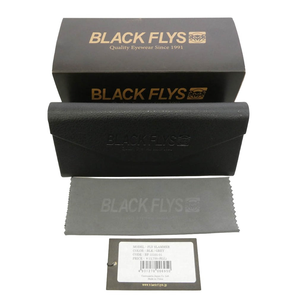 BLACK FLYS ブラックフライ 51□21-145 FLY SLAMMER フライ スイマー サングラス 眼鏡 フレーム:ブラック系 レンズ:ブラック 51□21-145【中古】
