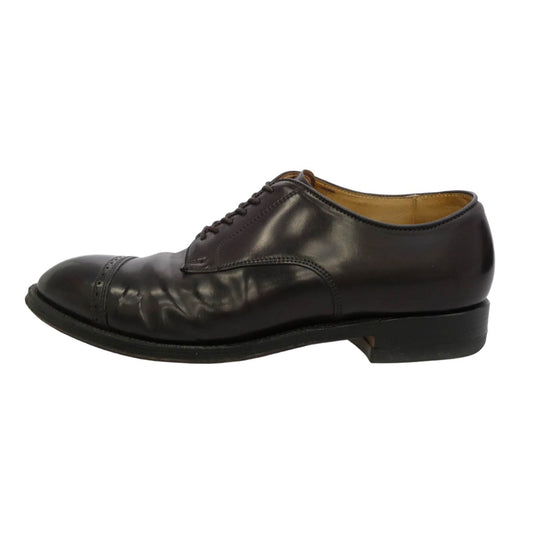 ALDEN オールデン 56201 パンチドキャップトゥ コードバン レザー シューズ ダークブラウン系 10 D【中古】