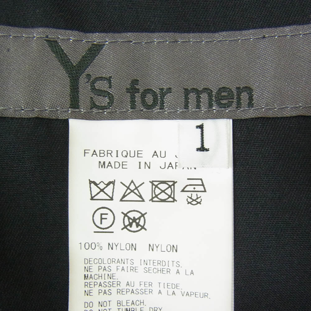 Yohji Yamamoto ヨウジヤマモト ML-P08-600 Y's for MEN ワイズフォーメン NYLON WEATHER CARGO PANTS ナイロンウェザー カーゴパンツ ブラック系 1【中古】