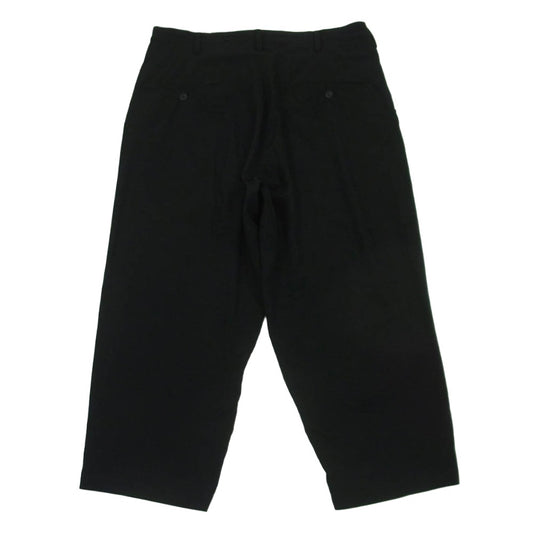 Yohji Yamamoto POUR HOMME ヨウジヤマモトプールオム 24SS HS-P44-500 Ta TUXEDO M-TUXEDO TUCK PANTS タキシード素材 タック パンツ ブラック系 2【中古】