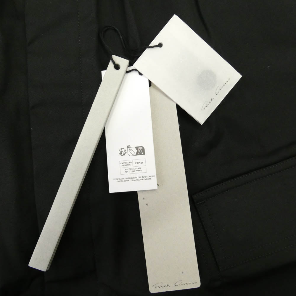 Rick Owens リックオウエンス 26SS RU01F2389-TE Cargo Pods カーゴ ポッズ ショーツ サルエル ハーフパンツ TE素材 ブラック系 48【中古】