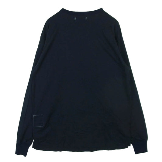 nonnative ノンネイティブ NN-C4607 DWELLER L/S TEE COTTON JERSEY ポケット 刺繍 コットン ジャージー Tシャツ 長袖 ダークネイビー系 2【中古】