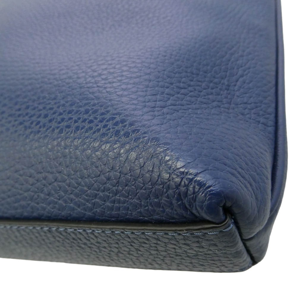 COACH コーチ CT833 スリム メッセージ レザー ショルダーバッグ【中古】