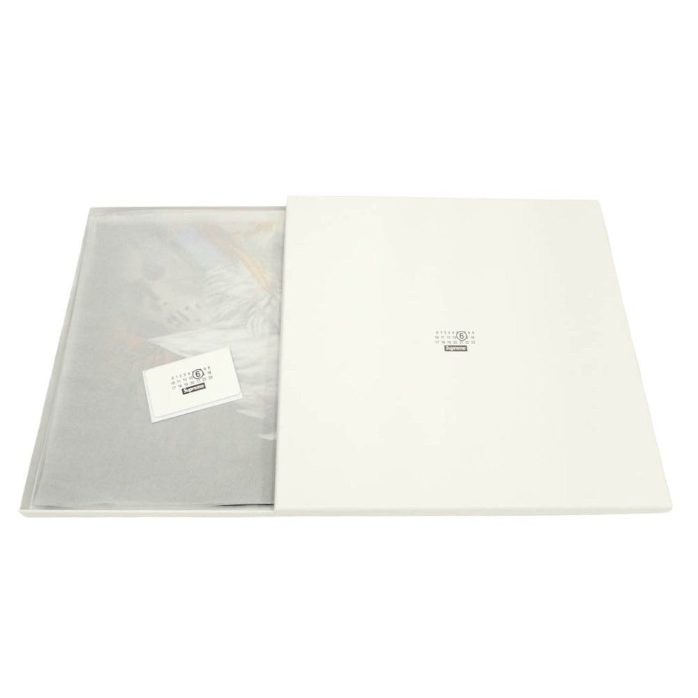 Supreme シュプリーム MAISON MARGIELA メゾンマルジェラ 26SS MM6 MAISON MARGIELA Eagle Silk Scarf メゾンマルジェラ シルク スカーフ ブラック系【美品】【中古】