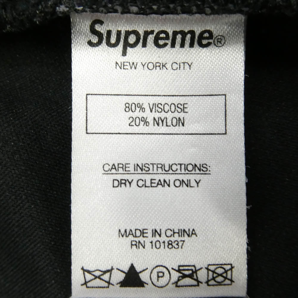 Supreme シュプリーム 19AW Floral Velour Shorts アーチロゴ ベロア ハーフパンツ ショーツ ブラック系 S【中古】