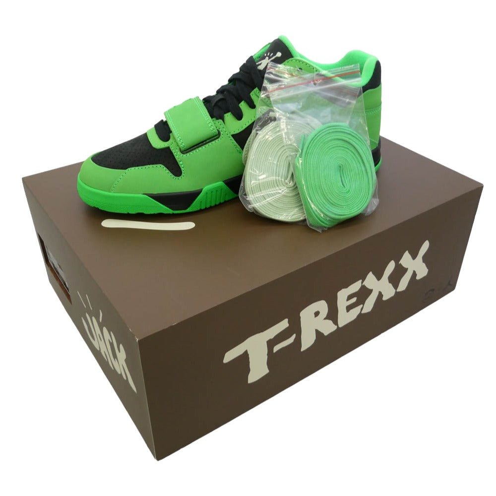 NIKE ナイキ IM9113-300 【フェイクバスターズ鑑定済】Travis Scott Jordan Jumpman Jack CJ1 T-Rexx Green Spark トラヴィススコット ジョーダン ジャンプマンジャック スニーカー グリーン系 ブラック系 28cm【新古品】【未使用】【中古】
