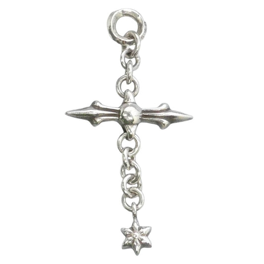 CHROME HEARTS クロムハーツ(原本無) ROLY CROSS ローリークロス チャーム ペンダントトップ シルバー系【中古】