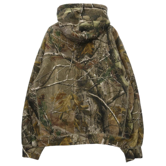 Supreme シュプリーム 25AW Box Logo Hooded Sweatshirt Realtree カモフラ ボックスロゴ プルオーバースウェット パーカー フーディ ブラウン系 XL【美品】【中古】