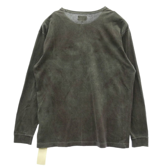 DESCENDANT ディセンダント 18SS 181ATDS-CSM07 SMOKE PIGMENT DYE L/S ピグメントダイ CACHALOT カシャロ 刺繍 ポケット 長袖カットソー チャコール系 1【中古】