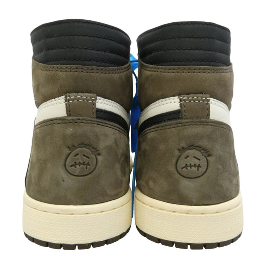 NIKE ナイキ CD4487-100 × Travis Scott トラヴィススコットフェイクバスターズ コンプリート鑑定済 Air Jordan 1 Retro High OG TS SP Sail Dark Mocha エアジョーダン1 レトロ ハイ OG TS SP ハイカットスニーカー ブラウン系 ホワイト系 ブラウン系 27cm【新古品】【未使用】【中古】