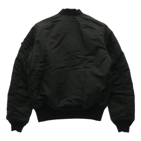 ALPHA アルファ 0615-00-573-8335 INDUSTRIES MIL-J-82790J JACKET FLYER'S MAN INTERMEDIATE MA-1 KNOXVILLE TN.U.S.Aアメリカ空軍 フライトジャケット ボンバージャケット ブラック系 L【中古】