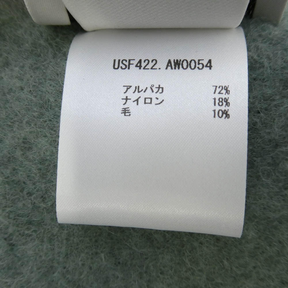 AMI PARIS アミパリス 24AW USF422.AW0054 ADC OVERSIZE SCARF オーバーサイズ フリンジ ストール マフラー グリーン グリーン系【中古】