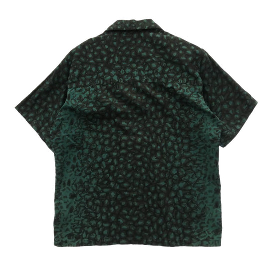 WTAPS ダブルタップス 21SS 211TQDT-SHM05 NIGHT VISION / SS レオパード 総柄 半袖 シャツ ブラック系 グリーン系 X 02【中古】
