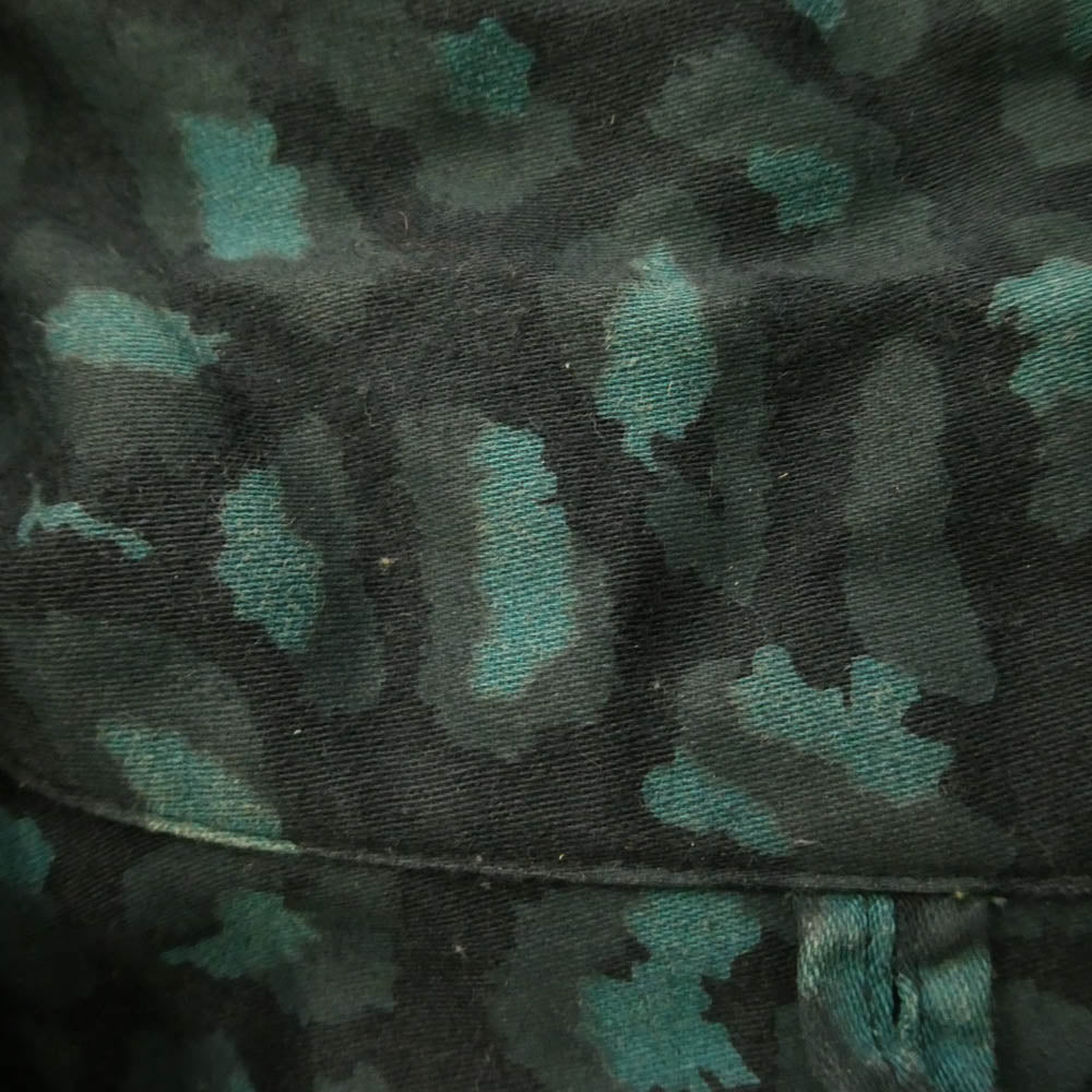 WTAPS ダブルタップス 21SS 211TQDT-SHM05 NIGHT VISION / SS レオパード 総柄 半袖 シャツ ブラック系 グリーン系 X 02【中古】