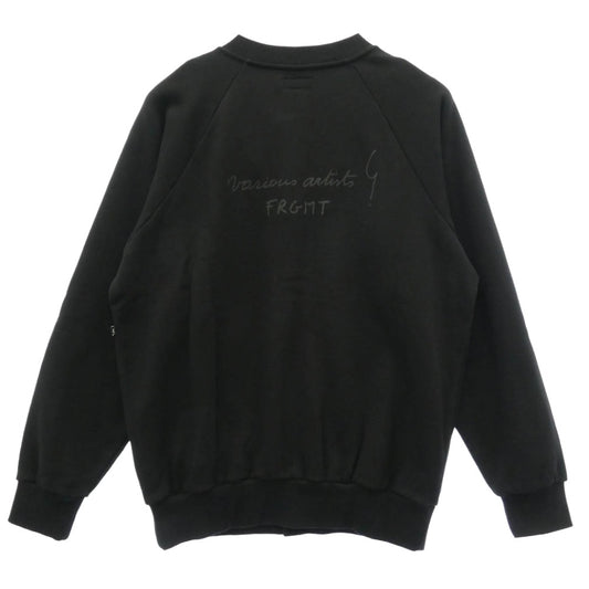 agnes b. アニエスベー FRAGMENT DESIGN フラグメントデザイン VBM-64050-C × FRAGMENT DESIGN フラグメント デザイン VBM-64050-C BLOUSON SENGA センガ ロゴ刺繍 ブルゾン ブラック系 M【極上美品】【中古】