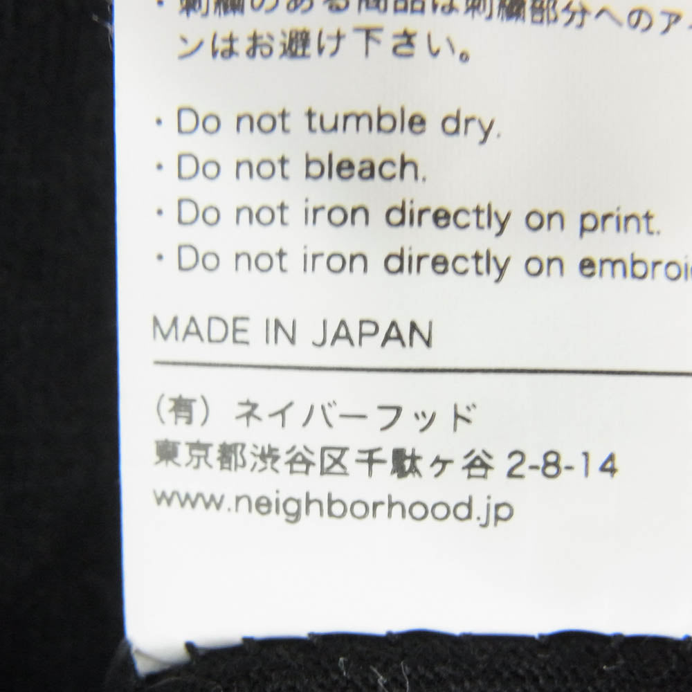 NEIGHBORHOOD ネイバーフッド 胸ロゴ クルーネック 半袖 Tシャツ カットソー ブラック系 L【中古】