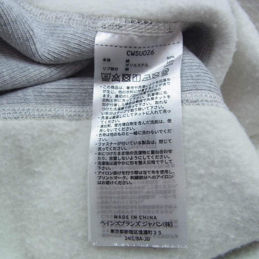 Champion チャンピオン CWSU026 REVERSE WEAVE リバースウィーブ ハーフジップ スウェット グレー系 M【中古】