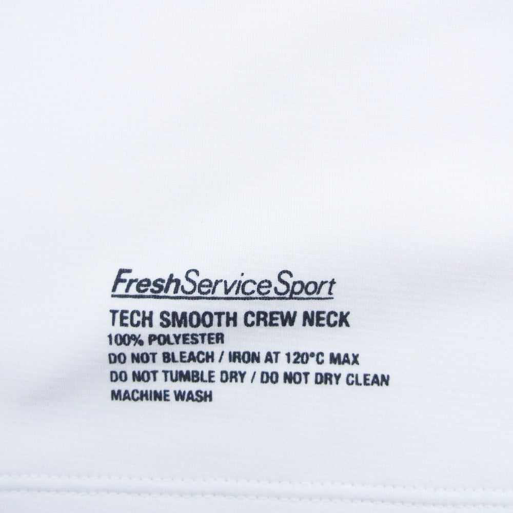 フレッシュサービススポーツ TECH SMOOTH S/S CREW NECK テック スムース クルーネック 半袖 Tシャツ ホワイト系 L【中古】