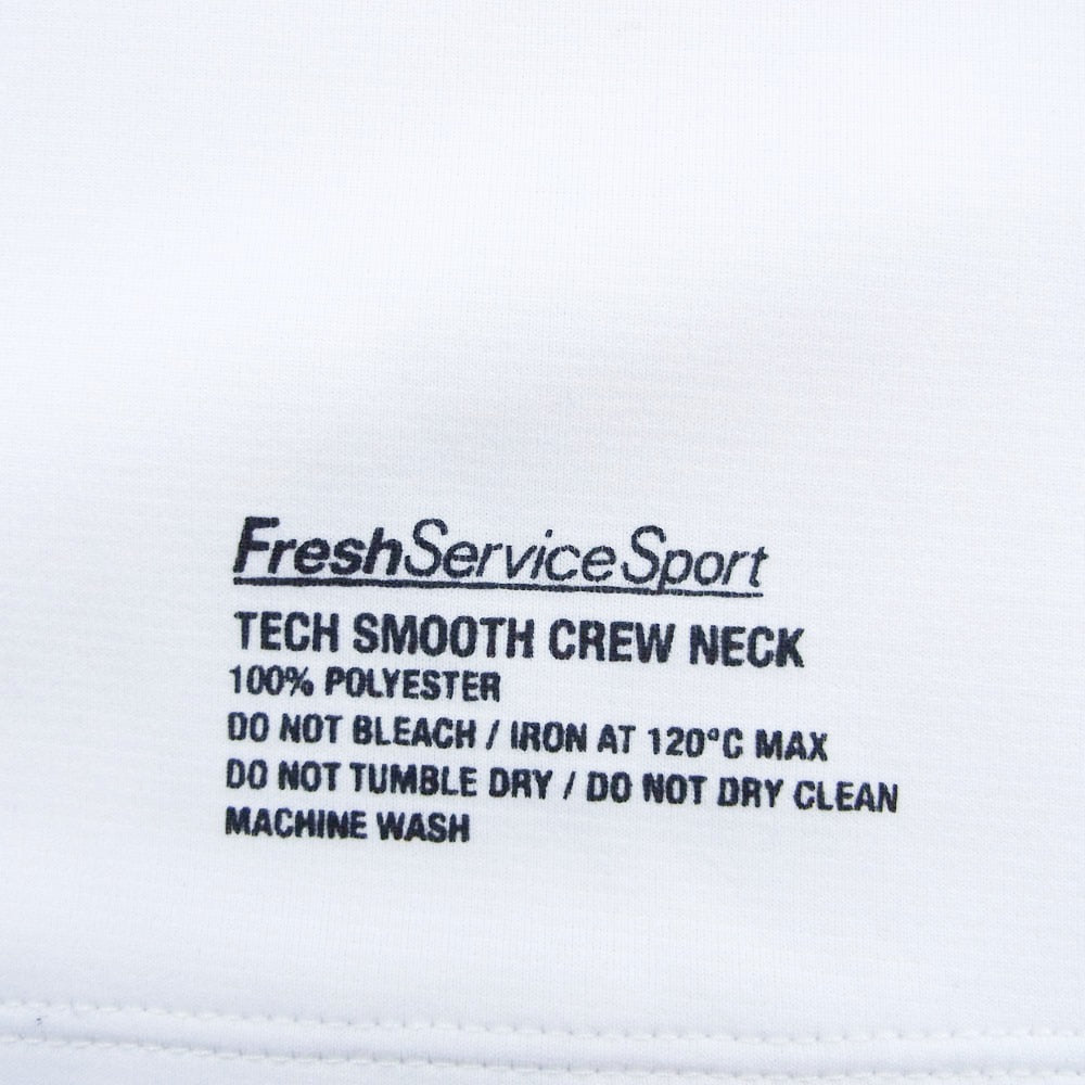 フレッシュサービススポーツ TECH SMOOTH S/S CREW NECK テック スムース クルーネック 半袖 Tシャツ ホワイト系 L【中古】