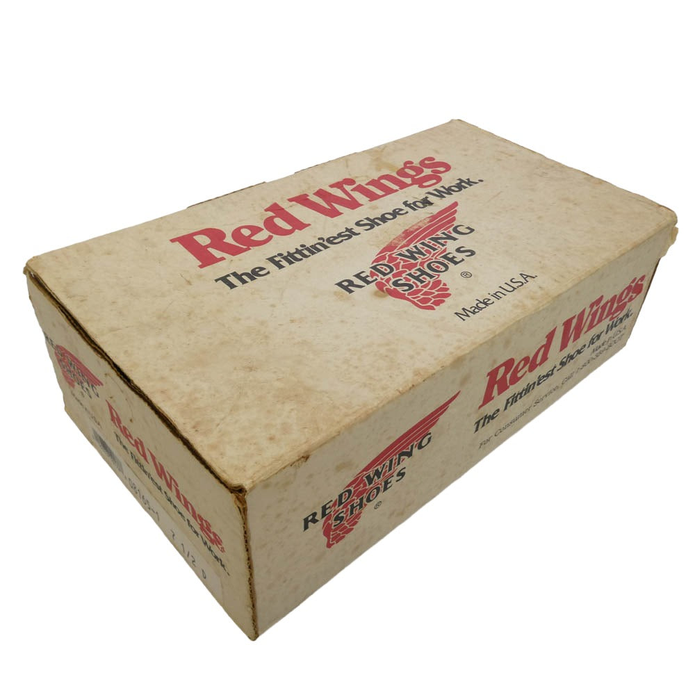 RED WING レッドウィング 8165 刺繍羽根タグ クラシックラウンド レザー ワークブーツ ブラック系 7.5【中古】