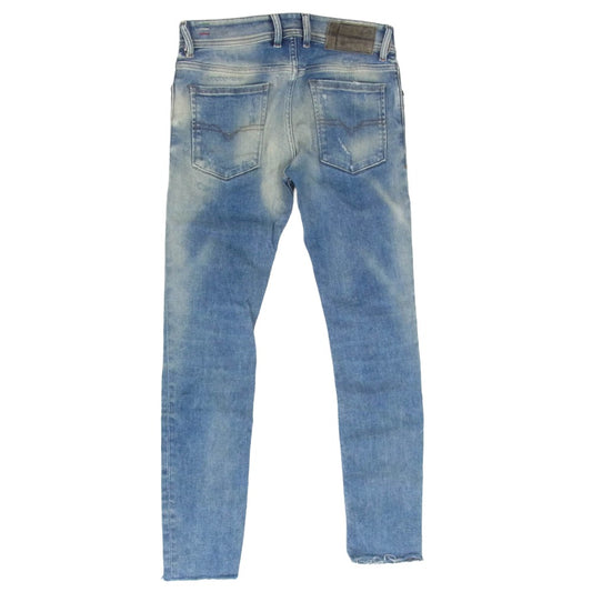 DIESEL ディーゼル SLEENKER ダメージ加工 デニムパンツ インディゴブルー系 26【中古】