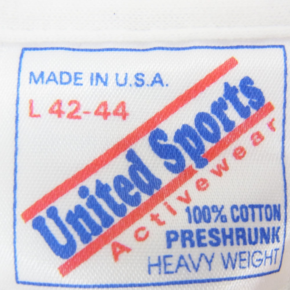 ヴィンテージ らんま 1/2 プリント アニメ 半袖 Tシャツ United Sports 袖裾 シングル ホワイト系 L【中古】