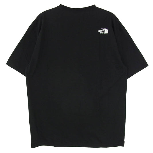 THE NORTH FACE ノースフェイス NT32305Z S/S カモフラージュ ロゴ プリント Tシャツ 半袖 カットソー ブラック系 XL【中古】