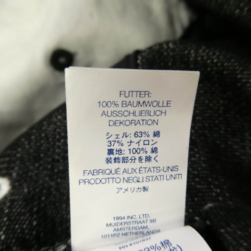 Supreme シュプリーム 25SS Cordura Denim S Logo 6-Panel コーデュラ デニム Sロゴ シックス パネル キャップ 帽子 ブラック系 Free【美品】【中古】
