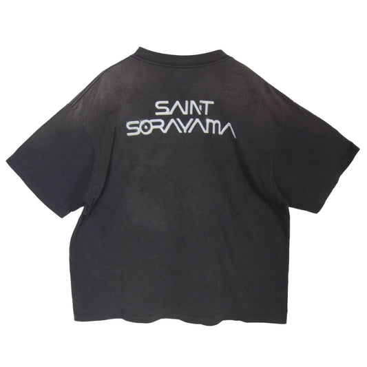 SAINT MICHAEL セントマイケル 25AW SM-HR1-0000-C075 Hajime Sorayama 空山基 MASK SRYM_SS TEE クルーネック 半袖 Tシャツ チャコール系 XL【中古】