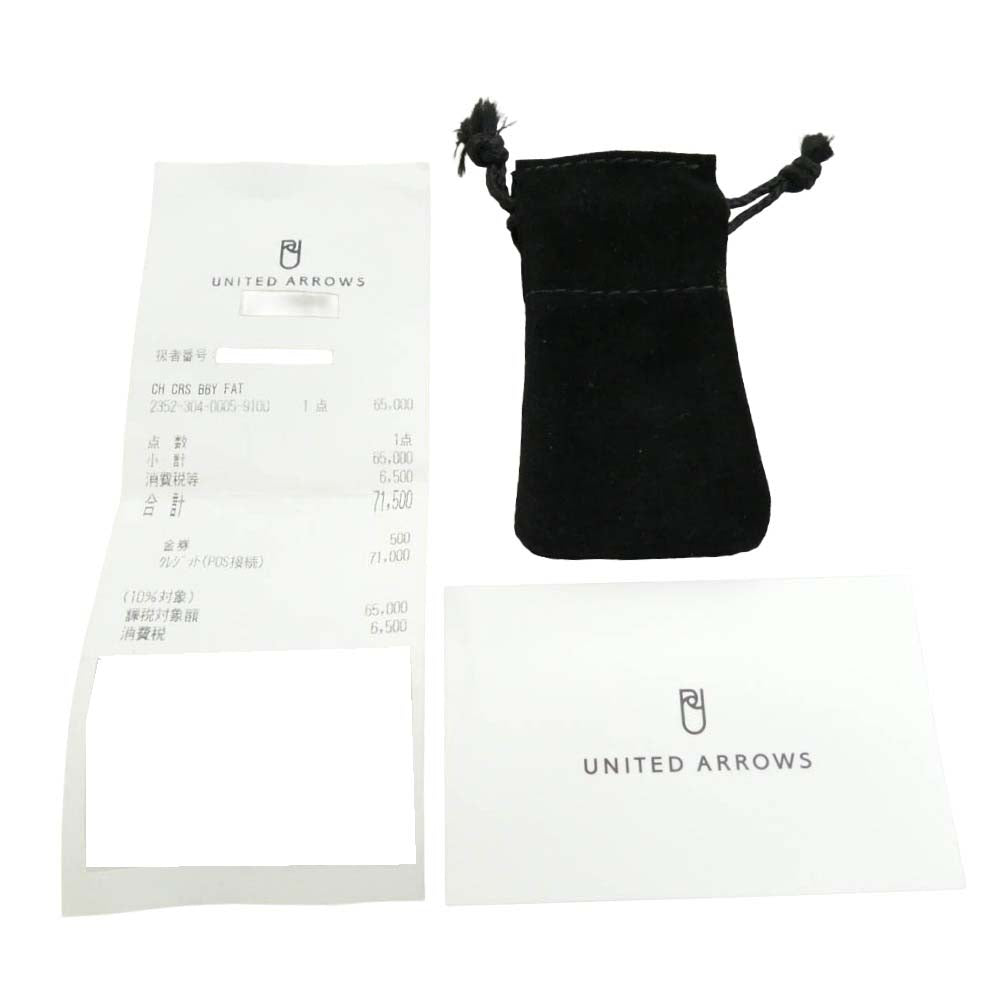 CHROME HEARTS クロムハーツ(原本無) ユナイテッドアローズレシート原本付属 CRS BBYFAT ベイビーファットクロス ペンダントトップ チャーム シルバー系【中古】