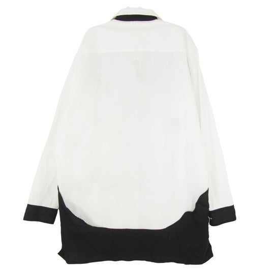 Yohji Yamamoto POUR HOMME ヨウジヤマモトプールオム HJ-B74-515 BLACK AND WHITE SHIRT 白黒使い スペアカラー 長袖 シャツ ブラック系 サイズ表記無【中古】