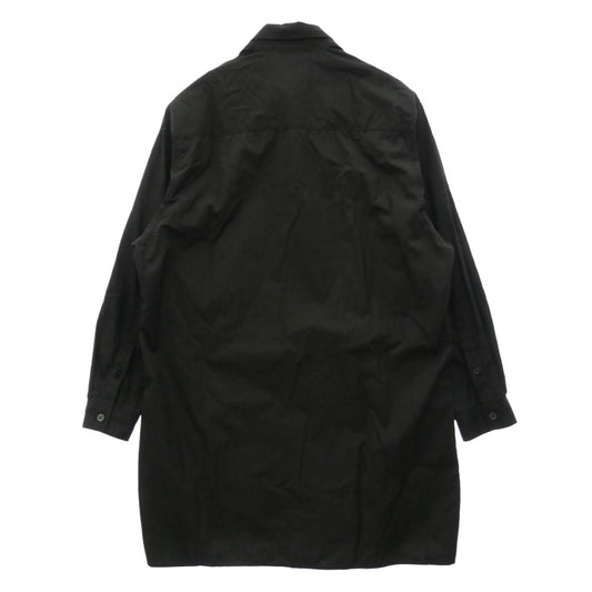Yohji Yamamoto ヨウジヤマモト PZ-B02-001 power of the WHITE shirt パワーオブザホワイトシャツ ロングカラー 長袖 シャツ ブラウス ブラック系【中古】