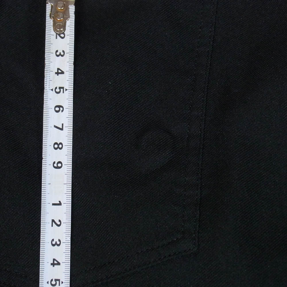BLACK COMME des GARCONS ブラックコムデギャルソン 24SS 1M-P003 製品後加工 エステルギャバジン サイドジップ パンツ ブラック系 L【中古】