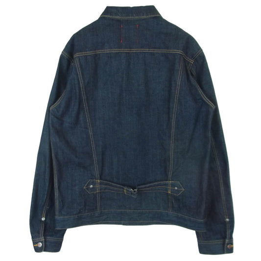 スティッフ 2ND デニム ジャケット コットン 日本製 インディゴブルー系 L【中古】