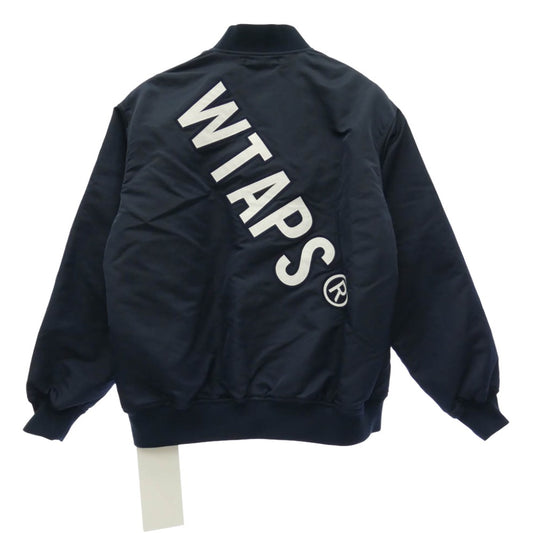 WTAPS ダブルタップス 26SS 261TQDT-JKM01 TEAM JACKET NYLON TWILL チーム ジャケット ナイロン ツイル 中綿 ブルゾン ネイビー系 X03【新古品】【未使用】【中古】