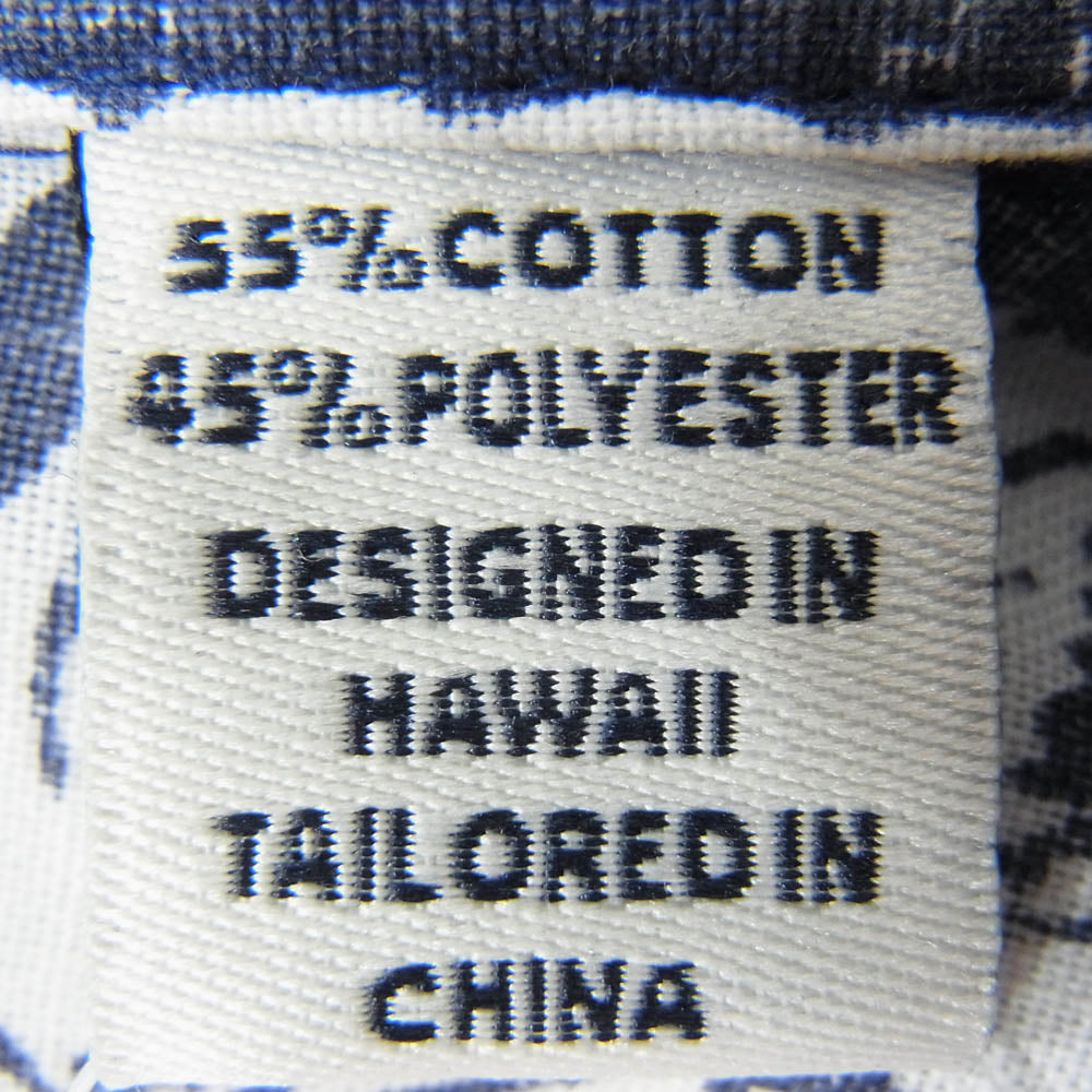 レインスプーナー Lahaina Sailor ラハイナ・セーラー リバースプリント 半袖 アロハシャツ ネイビー系 M【中古】