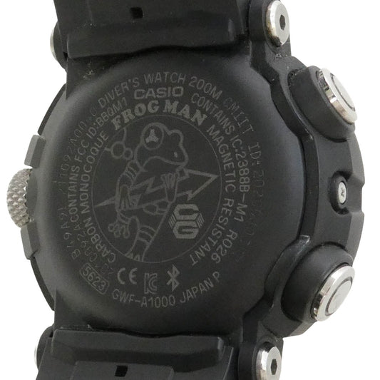 CASIO G-SHOCK カシオ ジーショック GWF-A1000C-1AJF MASTER OF G FROGMAN マスターオブG フロッグマン ソーラー 腕時計 ウォッチ ブラック系 ネイビー系【中古】