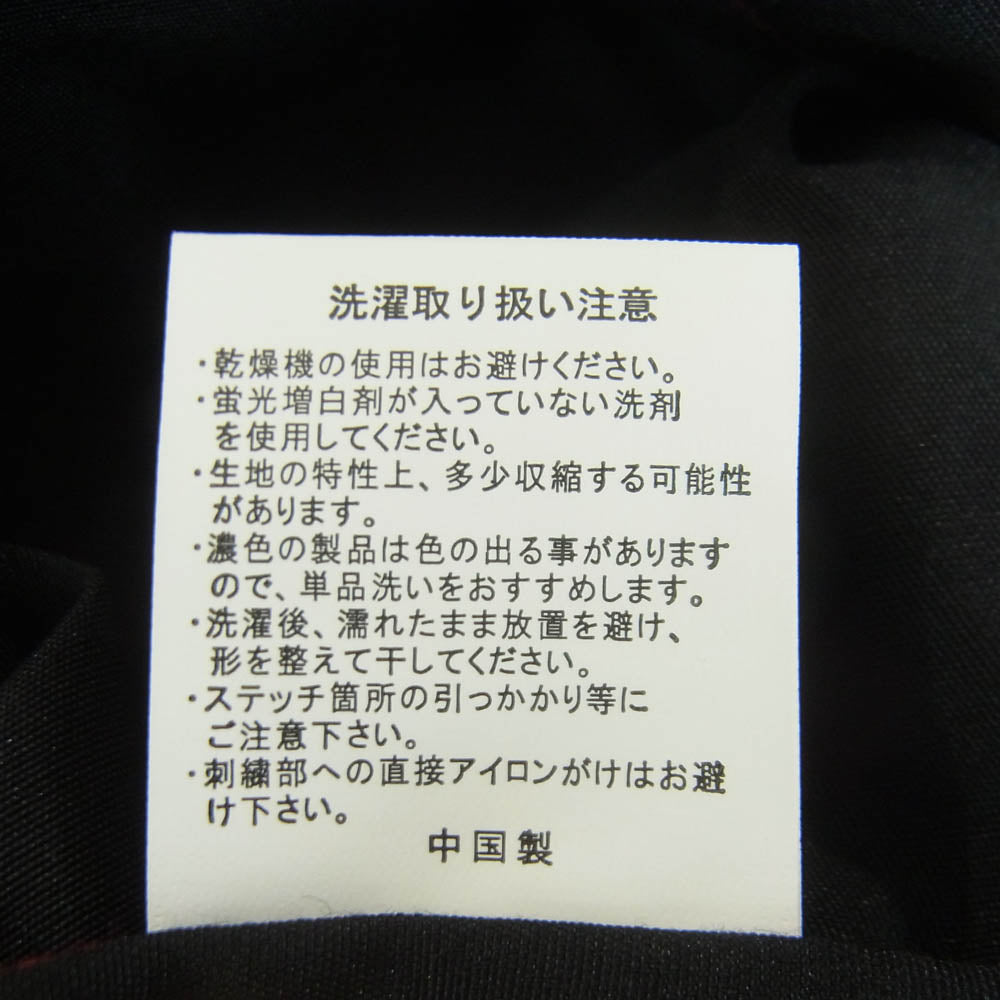 CREAM SODA クリームソーダ パネル切替えし 半袖 オープンカラー シャツ レーヨン 中国製 レッド系 ブラック系 L【中古】