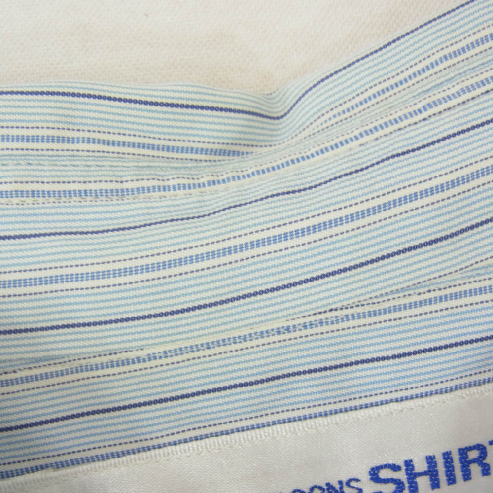 COMME des GARCONS コムデギャルソン CDG SHIRT ストライプ 長袖 シャツ ブルー系 L【中古】