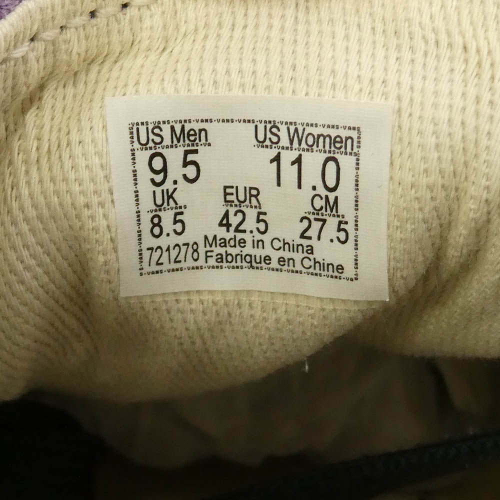 VANS VAULT バンズ ボルト x JULIAN KLINCEWICZ Style 31 スエード スニーカー パープル系 27.5cm【中古】