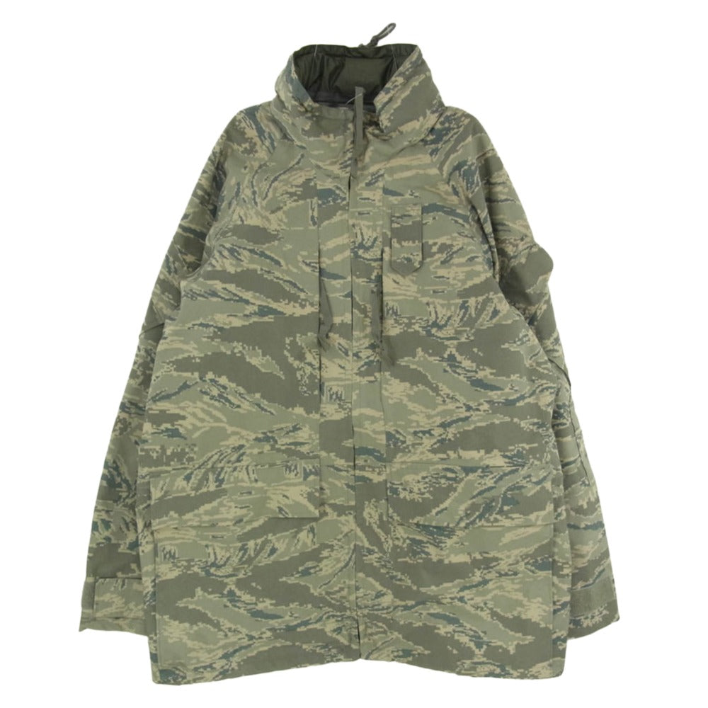 米軍 U.S AIRFORCE 8415-01-547-3513 実物 USAF APECS ABU GORE-TEX デジタル タイガーカモ ゴアテックス パーカー カーキ系 サイズ表記無【中古】 米軍 8415-01-547-3513 実物 USAF APECS ABU GORE-TEX デジタル