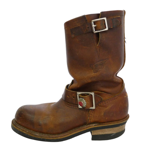 RED WING レッドウィング ENGINEER BOOTS エンジニア ブーツ ブラウン系 37【中古】