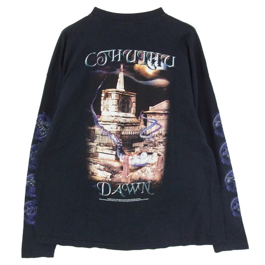 ヴィンテージ 00s cradle of filth Cthulhu Dawn LS TEE クレイドル オブ フィルス クトゥルフドーン 長袖 Tシャツ ブラック系 XL【中古】