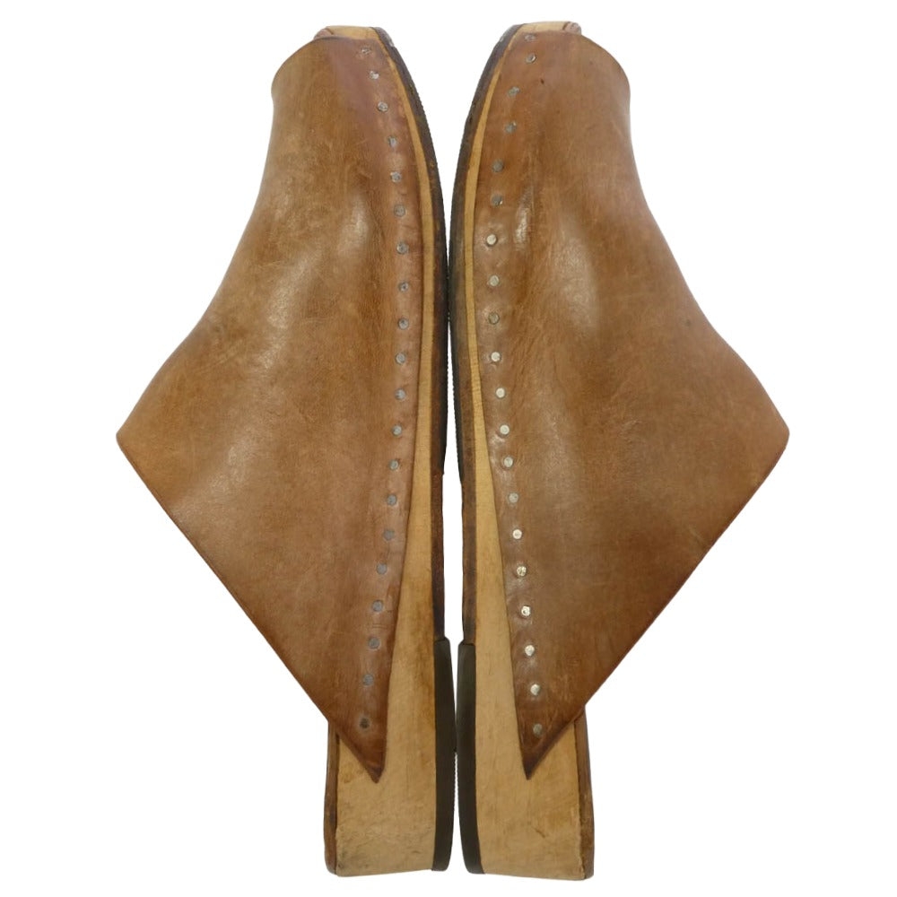 Rick Owens リックオウエンス Beach island sandals サボ レザー サンダル ブラウン系 サイズ表記なし【中古】