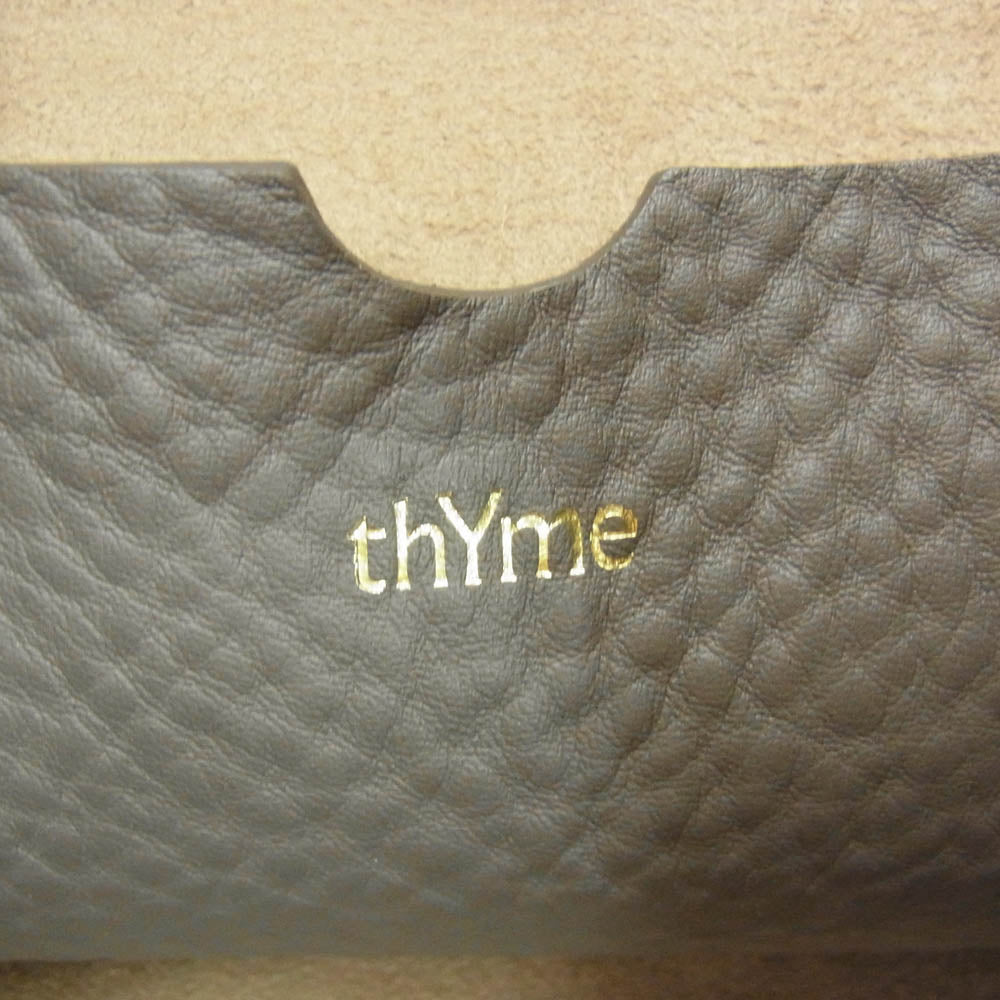 タイム 50525061001 NATURAL SHRINK LEATHER TOTE BAG ナチュラルシュリンク レザートートバッグ グレー系【中古】