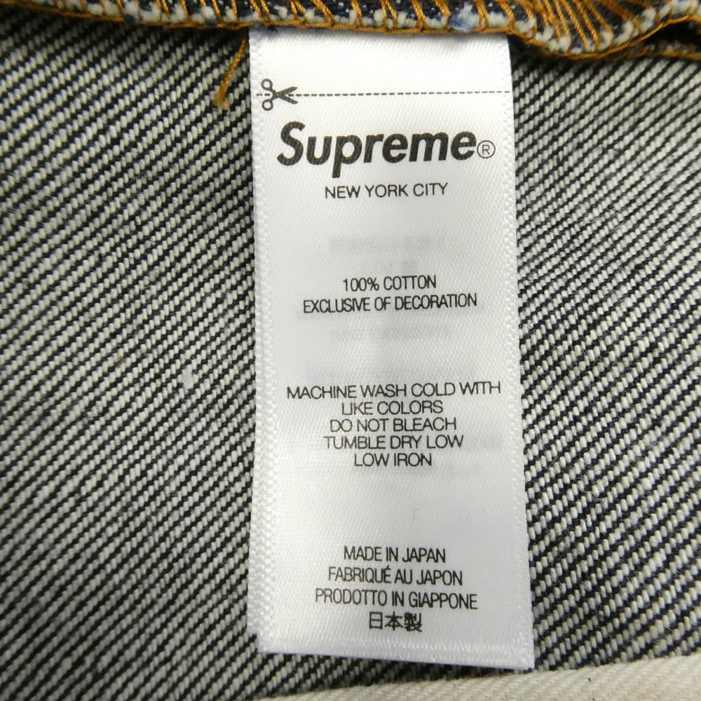 Supreme シュプリーム Rigid Baggy Selvedge Jean リジット バギー セルビッジ ジーンズ デニムパンツ 30インチ インディゴブルー系 30【中古】