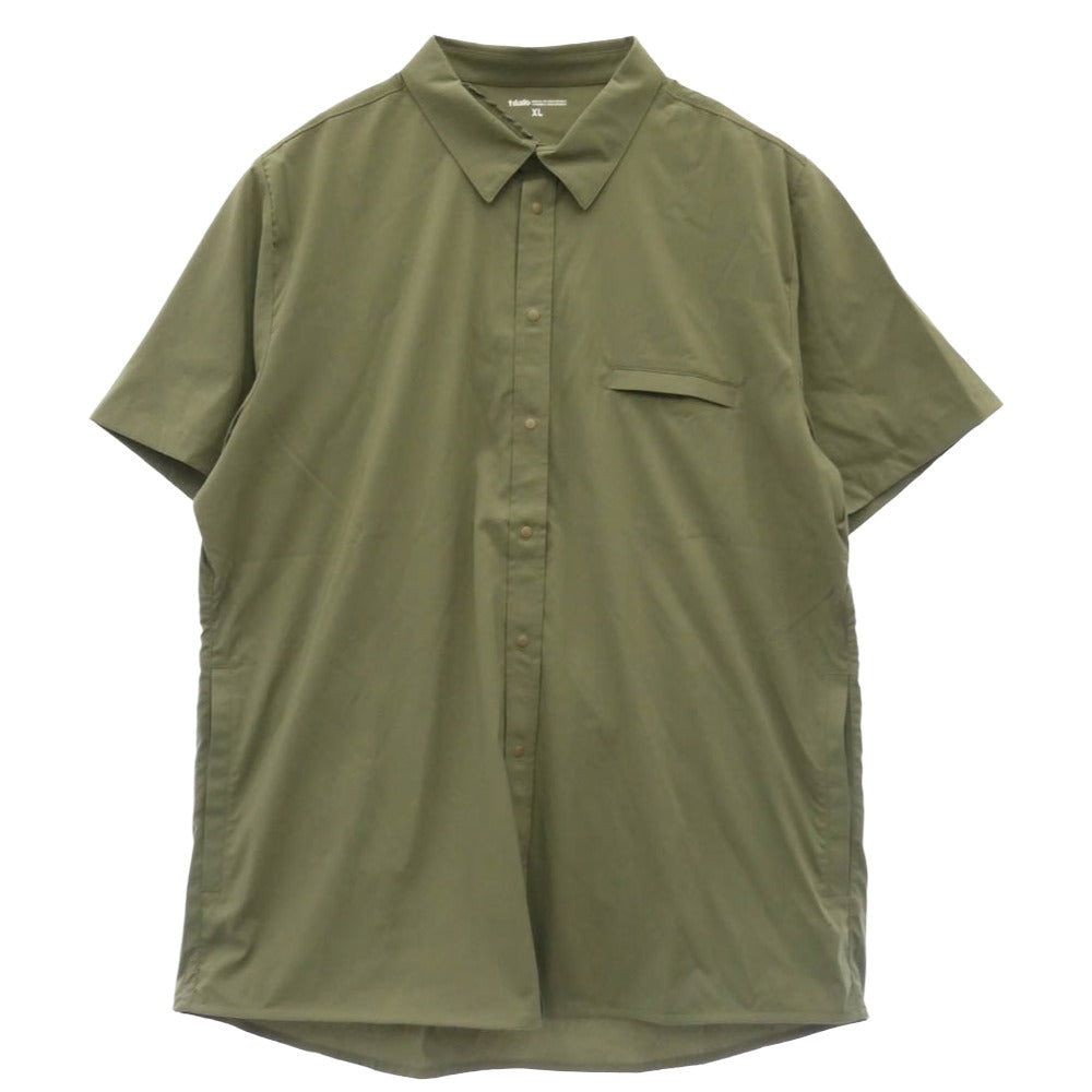 TILAK ティラック POUTNIK  KNIGHT SHIRTS ポートニック ナイト 半袖シャツ モスグリーン系 XL【中古】 TILAK ティラック POUTNIK KNIGHT SHIRTS ポートニック ナイト 半袖