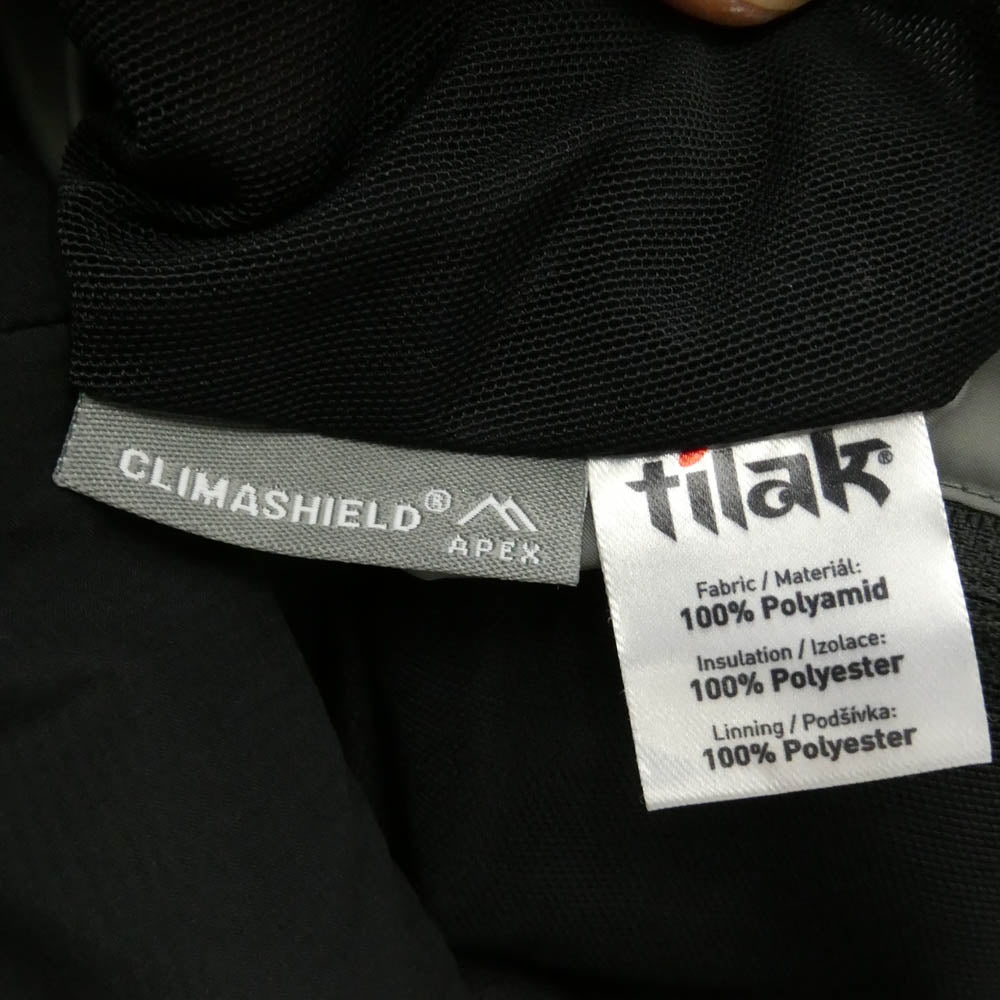 TILAK ティラック PERTEX CLIMASHIELD Ketil Jacket 中綿 パーテックス クライマシールド ケティルジャケット ブラック系 L【美品】【中古】
