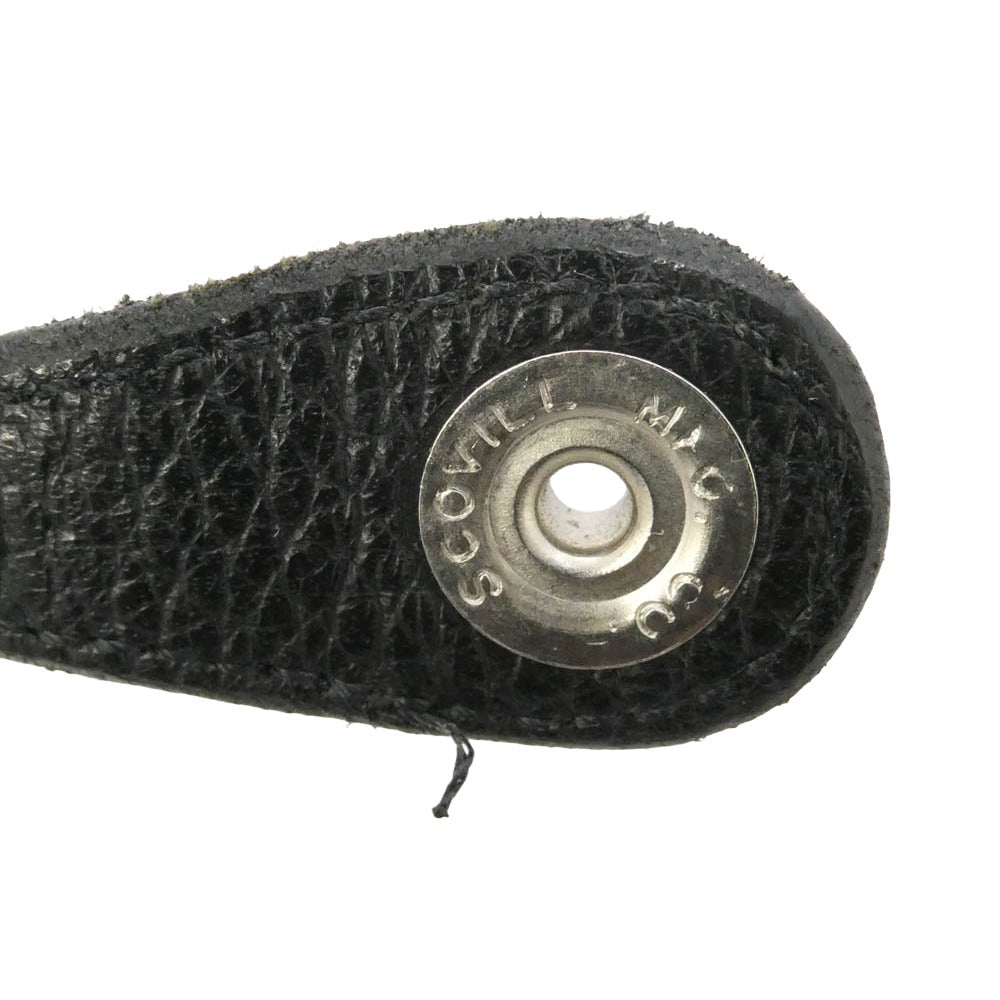 TRAVIS WALKER トラヴィスワーカー CUSTOM LEATHER SKULL BELT LOOP カスタム レザー スカル ベルトループ ブラック系 シルバー系【中古】