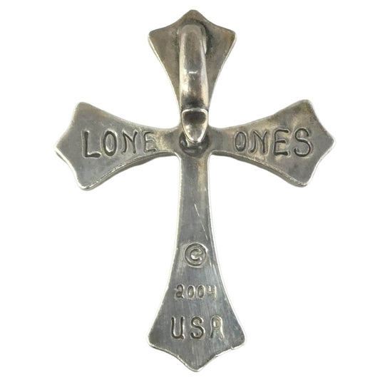 LONE ONES ロンワンズ Spread Eagle Cross LARGE スプレッド イーグル クロス ラージ Lサイズ ペンダントトップ シルバー系【中古】